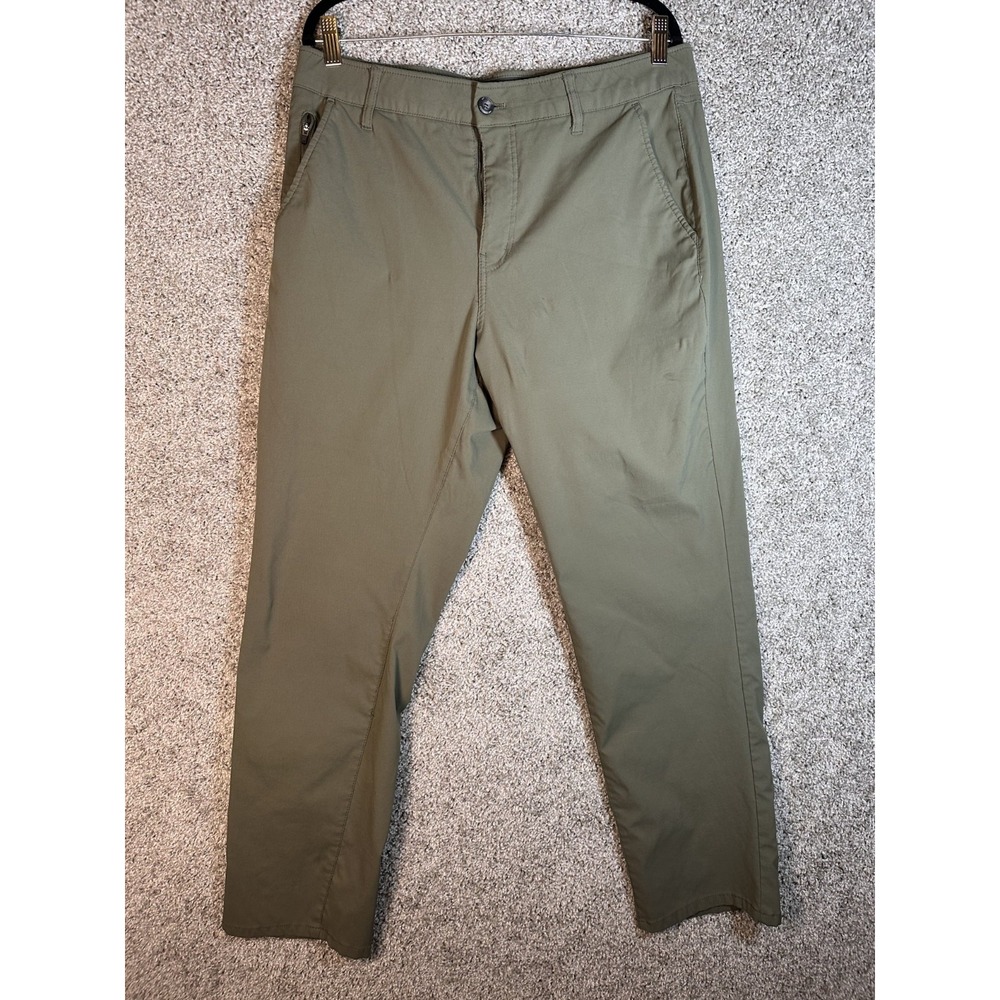 Weatherproof Vintage Regular Fit Tech Pants Size 36 X 30‎ Green Nylon Stretch